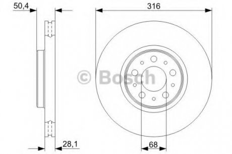 Тормозной диск BOSCH 0 986 479 C85