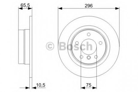 Тормозной диск BOSCH 0 986 479 C55