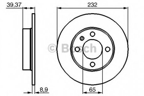 Тормозной диск BOSCH 0 986 479 C67