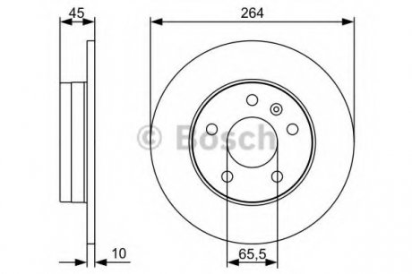 Тормозной диск BOSCH 0 986 479 C66