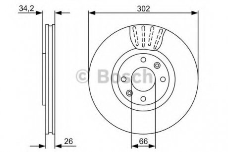 Тормозной диск BOSCH 0 986 479 C72 (фото 1)