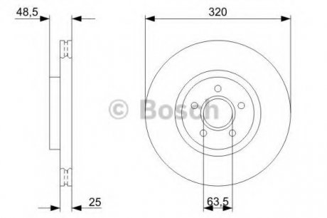 Тормозной диск BOSCH 0 986 479 C75