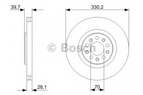 Тормозной диск BOSCH 0 986 479 C82