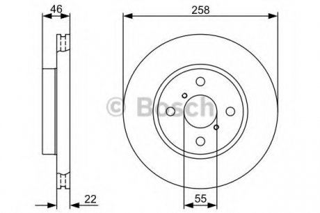 Тормозной диск BOSCH 0 986 479 C06