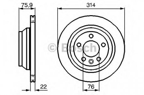 Тормозной диск BOSCH 0 986 479 B72