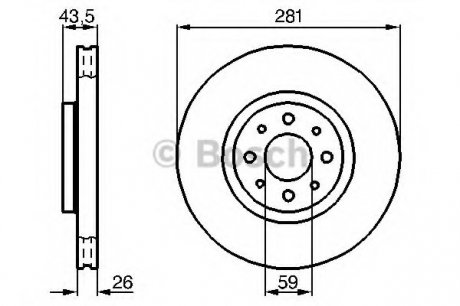 Тормозной диск BOSCH 0 986 479 B52