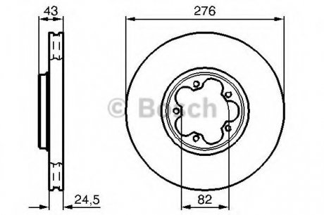 Тормозной диск BOSCH 0 986 479 B28