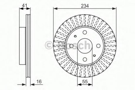 Тормозной диск BOSCH 0 986 479 C18