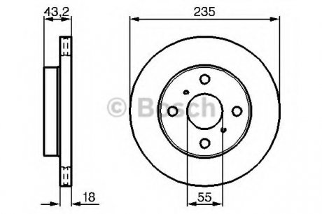 Тормозной диск BOSCH 0 986 479 B92