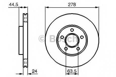 Тормозной диск BOSCH 0 986 479 B66