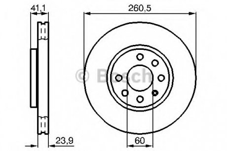 Тормозной диск BOSCH 0 986 479 B46