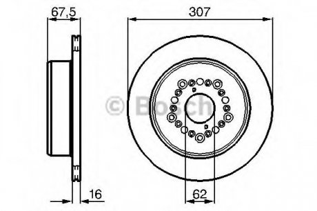 Тормозной диск BOSCH 0 986 479 023