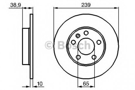 Тормозной диск BOSCH 0 986 478 894