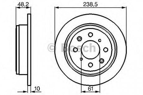 Тормозной диск BOSCH 0 986 478 350