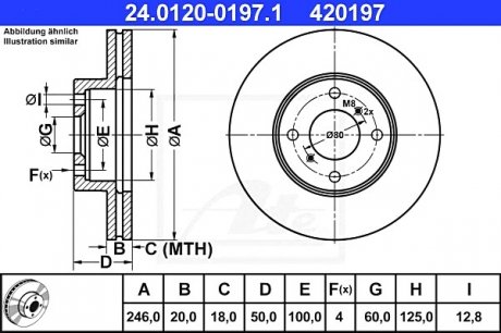 Тормозной диск ATE 24.0120-0197.1