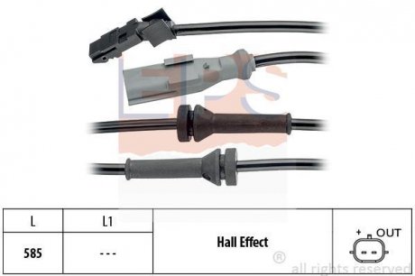 Датчик ABS EPS Facet 1.960.144