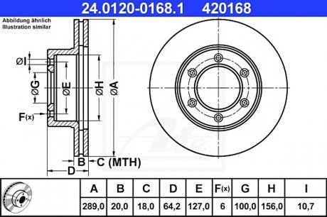 Тормозной диск ATE 24.0120-0168.1