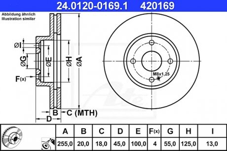 Тормозной диск ATE 24.0120-0169.1