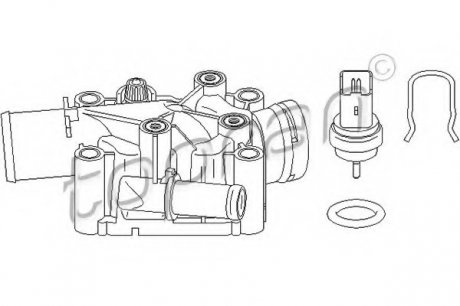 Корпус термостата TOPRAN 722 327