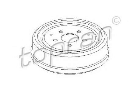 Тормозной барабан TOPRAN 103 281