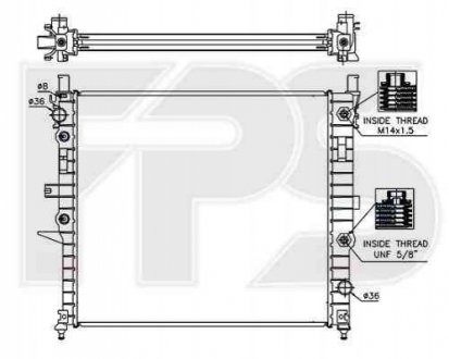 Радіатор охолодження FPS Forma Parts System 46 A243