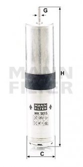 Фільтр палива WK 5015 Z MANN-FILTER WK5015Z
