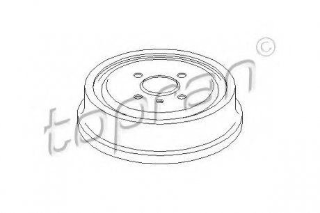 Тормозной барабан TOPRAN 205 238