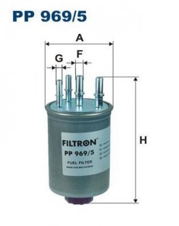 Топливный фильтр FILTRON WIX FILTERS PP969/5