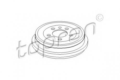 Тормозной барабан TOPRAN 110 039