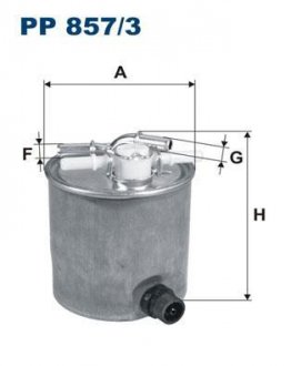 Топливный фильтр FILTRON WIX FILTERS PP857/3