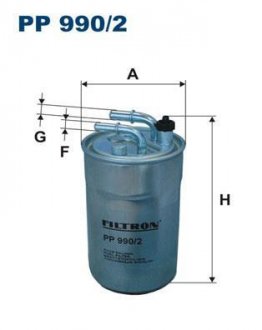 Топливный фильтр FILTRON WIX FILTERS PP990/2