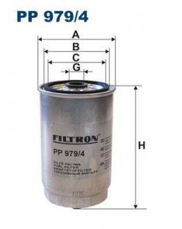 Топливный фильтр FILTRON WIX FILTERS PP979/4