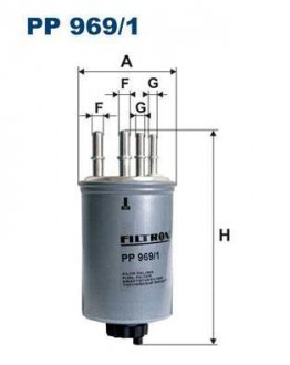 Топливный фильтр FILTRON WIX FILTERS PP969/1