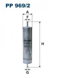 Топливный фильтр FILTRON WIX FILTERS PP969/2