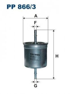 Топливный фильтр FILTRON WIX FILTERS PP866/3