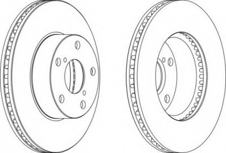 Гальмівний диск Ferodo DDF1216C