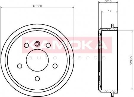 Тормозной барабан KAMOKA 104045