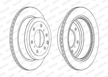 Диск гальмівний Ferodo DDF1965C