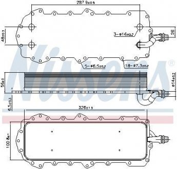 Масляный радиатор NISSENS Nissens A/S 90947