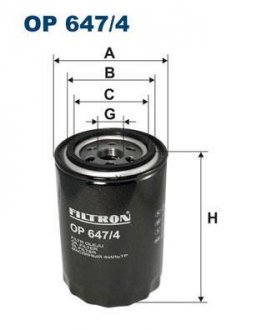 Масляный фильтр FILTRON WIX FILTERS OP647/4