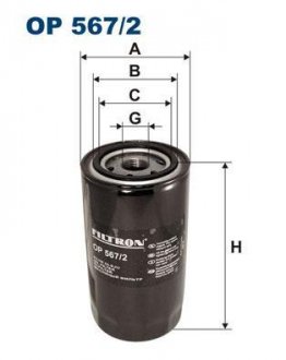 Масляный фильтр FILTRON WIX FILTERS OP567/2