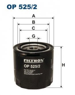 Олійний фильтр FILTRON WIX FILTERS OP525/2