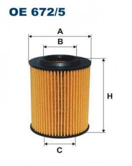 Масляний фільтр FILTRON WIX FILTERS OE672/5