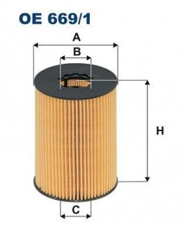 Масляный фильтр FILTRON WIX FILTERS OE669/1