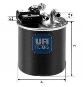 Топливный фильтр 24.151.00 UFI Filters 2415100 (фото 1)