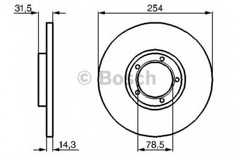 Тормозной диск BOSCH 0986478345