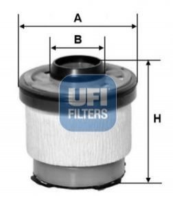 Топливный фильтр UFI UFI Filters 26.102.00