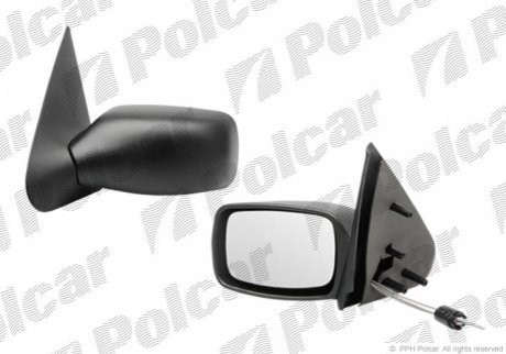 Дзеркало зовнішнє правий, FORD FIESTA 10.99- 321152-M POLCAR 321152M