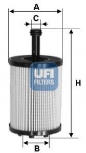Масляный фильтр UFI Filters 25.197.00 (фото 1)
