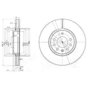 Тормозной диск Delphi BG3772C